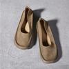 Fashion AIYUQI Women's Flat Shoes Retro Genuine Leather Women's Ballet Shoes Non-slip  2025 Spring New Slip-on Ladies Shoes