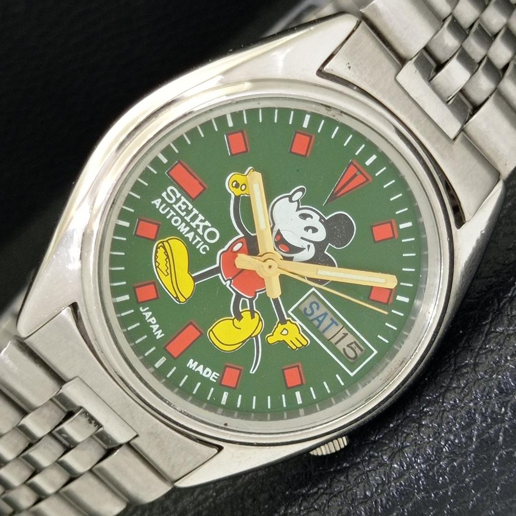 

ОРИГИНАЛЬНЫЕ ВИНТАЖНЫЕ МУЖСКИЕ АВТОМАТИЧЕСКИЕ ЧАСЫ SEIKO ЯПОНИЯ С ЗЕЛЕНЫМ ЦИФЕРБЛАТОМ a500151-2 R151a-a500151