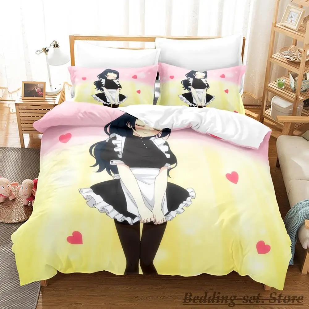 Comfortable Anime Print Bedding Set With Duvet Cover And Pillowcases Single Twin Full Queen King Sizes For All Ages
