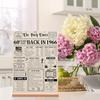 Trgowaul 60th Birthday Decorations Women Men, Vintage Back In 1966 Birthday Poster Acrylic Table Sign with Stand, 60th Anniversary Decor Gifts for
