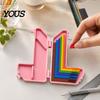 Crafting Measurement Guide 7Pcs/Set Paper Alignment Guides, Color Coded Tools with Storage Case, Craft Template Layering And Matting Spacers Size