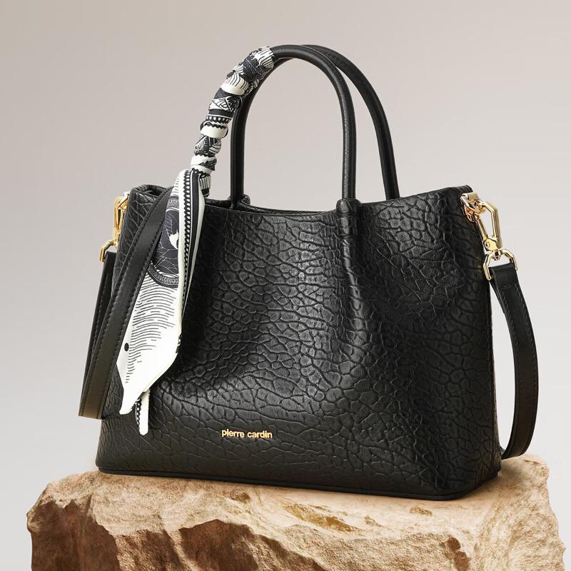 Pierre Cardin Luxury Genuine Leather Shoulder & Crossbody Satchel