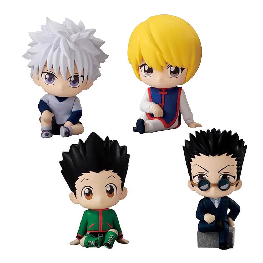 

Anime Chrollo Lucilfer Gon Freecss Killua Zoldyck Kurapika Hisoka Feitan Mini Model Dolls Toy Gifts figure Kid Friendly Entertaining Fun Play Safe 5-6CM
