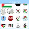 Broche Pin Bandera Gaza Palestina Insignia Chapada en Estaño Accesorios para Ropa Souvenir
