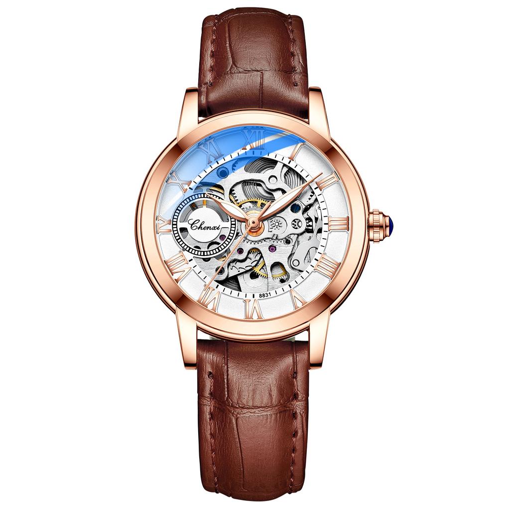 CHENXI Women Automatic Mechanical Watch Top Brand Luxury Stainless Steel Waterproof Wrist Watch