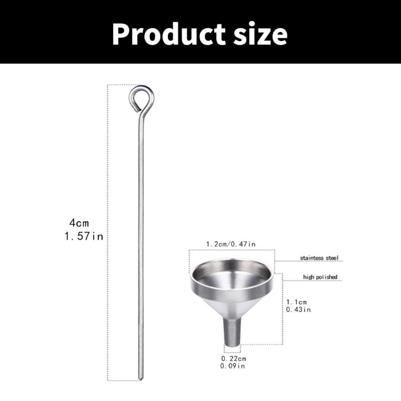 Sturdy Miniature Funnel Mini Aluminum Alloy Funnel for Kitchen and DIY Projects Ideal for Small Bottle Filling