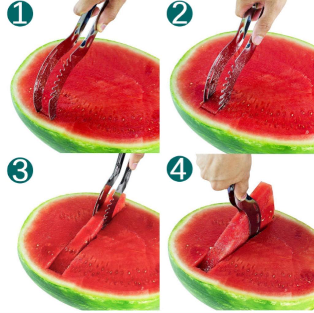Acciaio Inossidabile Anguria Affettatore Taglierina Coltello Estrattore Frutta Verdura Strumenti Gadget da Cucina