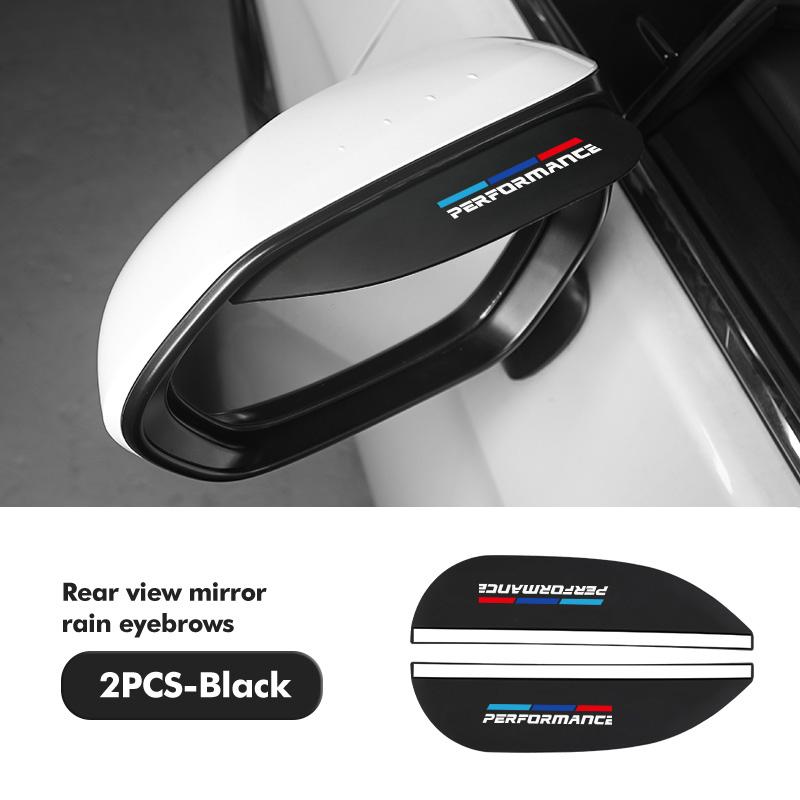 2pcs Car Rearview Mirror Rain Rainy Shield Guard Rain Eyebrows For BMW Performance X1 M3 M6 F01 F02 E34 E36 E60 F10 F20 X6