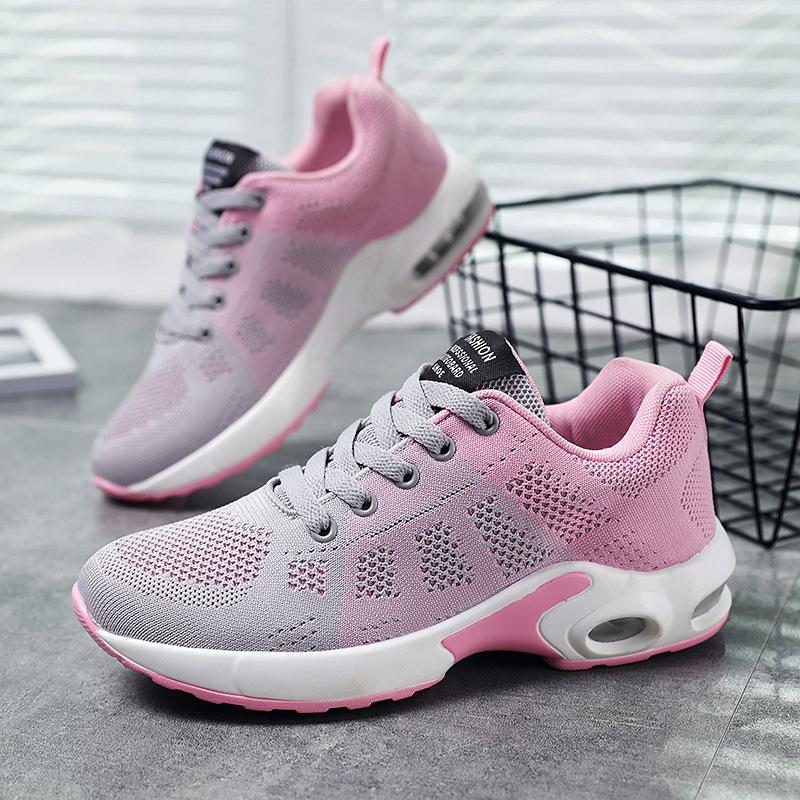 Fashion 2025 Shoes Women's Spring New Lightweight Fashion Thick-soled Air Cushion Shoes Soft-soled Breathable Sneaker Shoes
