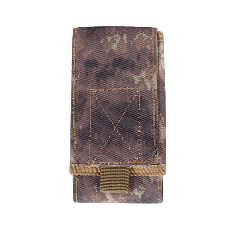 1 Pezzo Borsa Camouflage da Esterno Porta Telefono Tattico Militare Cintura Sportiva da Vita Custodia Impermeabile Nylon EDC Sport Caccia Borse Camo