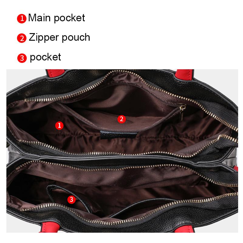 Genuine Leather Women's Bag Trendy and Fashionable Casual Letter Handbag Large Capacity Versatile One-shoulder Crossbody Bag