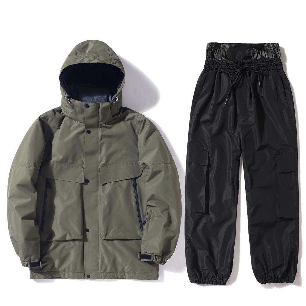 Skibekleidung Herren und Damen Winter Outdoor wasserdicht winddicht verdickt warm verdickt Snowboard Snowboarding Kleidung Skianzug Set