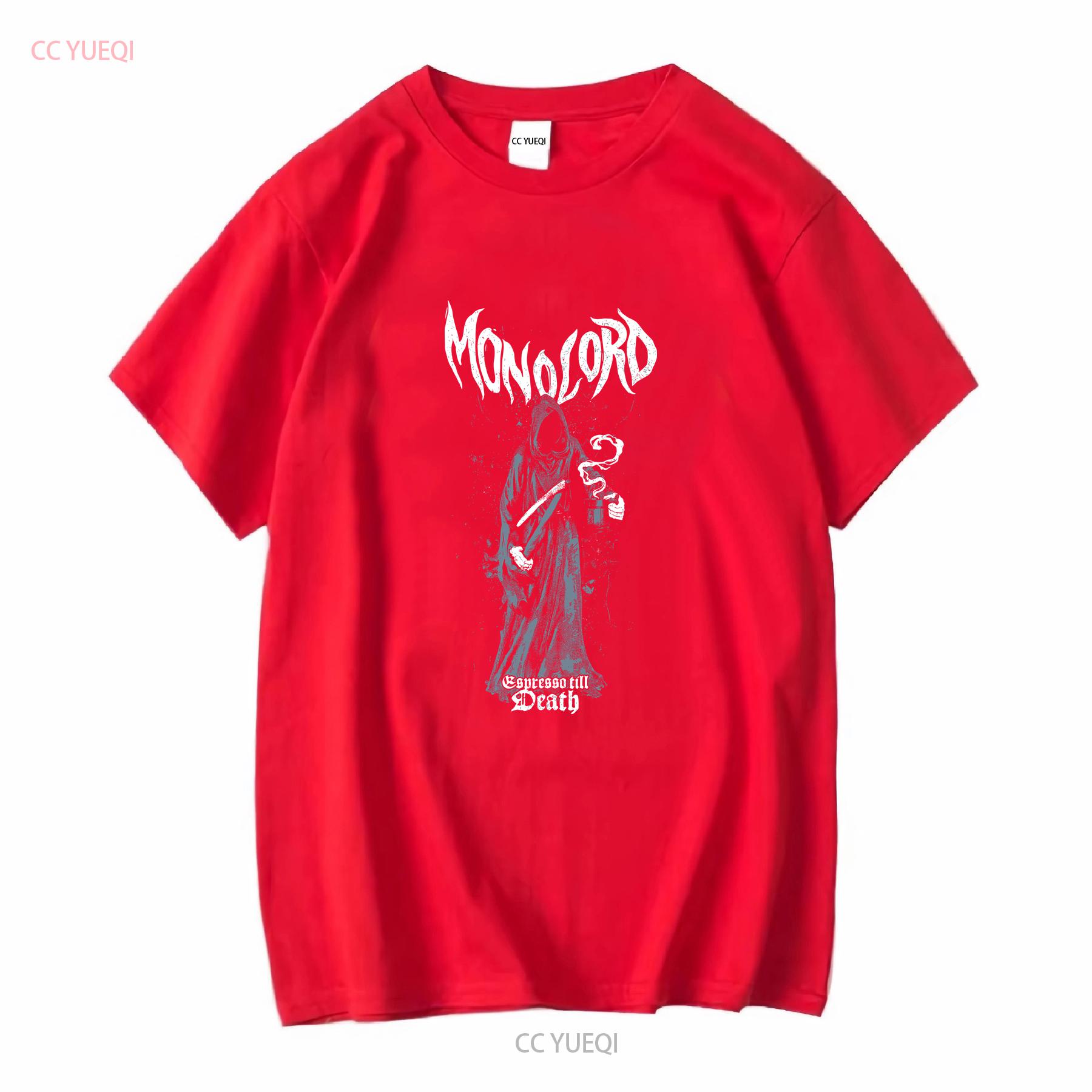 

Vintage Monolord band Death Men T shirt Black All Sizes FF1310 vintage Washed fashion Versatile Top For Everyday Wear S