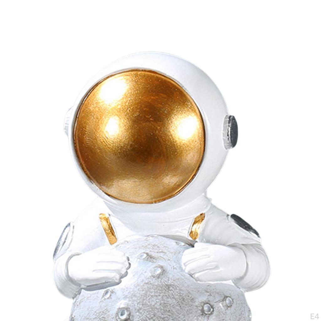 Figur Astronautenstatue Tortenaufsatz Niedliches Ornament Heimdekoration für Bücherregal, Eingang, Tischplatte,