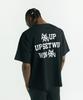 AINIFFON Oversized U.S.W Short Sleeve Black