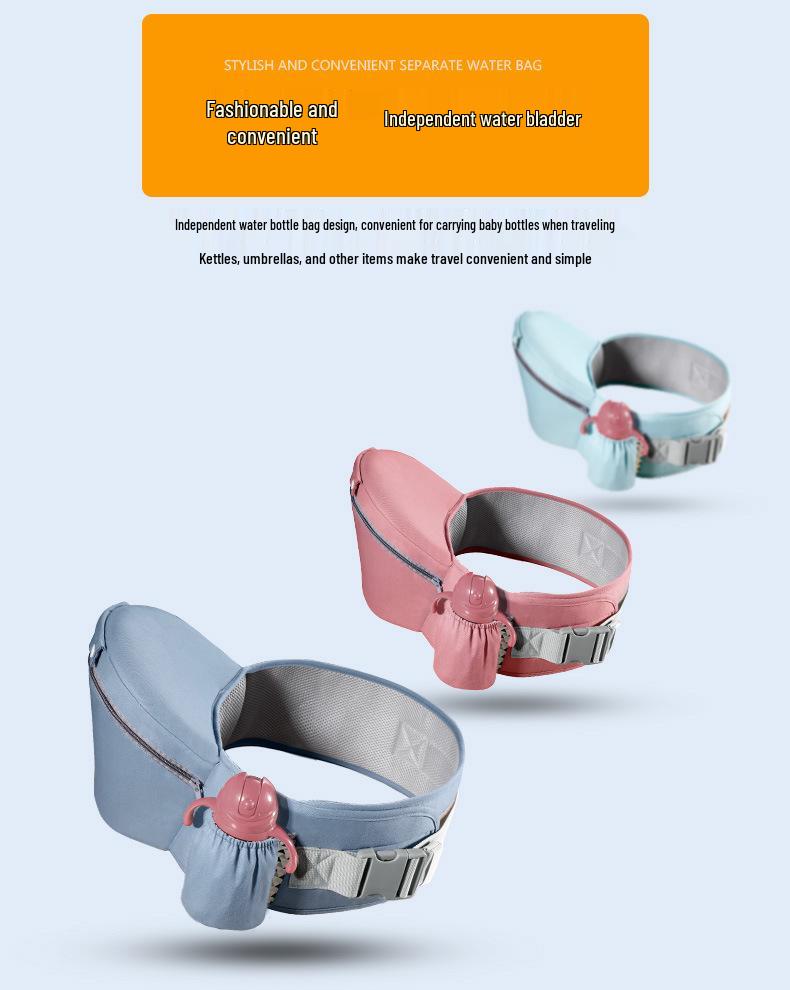 Multi-Function Baby Carrier with Waist Stool for Horizontal and Back Carry