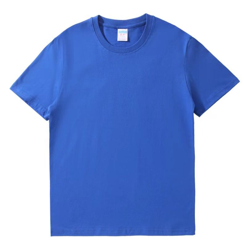 Herren einfarbige Streetwear, 100% atmungsaktives und bequemes Baumwoll-Rundhals-T-Shirt, Sommer modische und lässige Streetwear