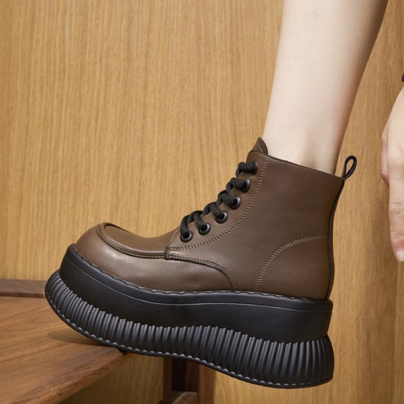Fashion Booties Autumn Winter Round Toe Waterproof Pu On Promotion Women's Ankle Boots Fashion 2025 Chic and Elegant Female Short Shoes