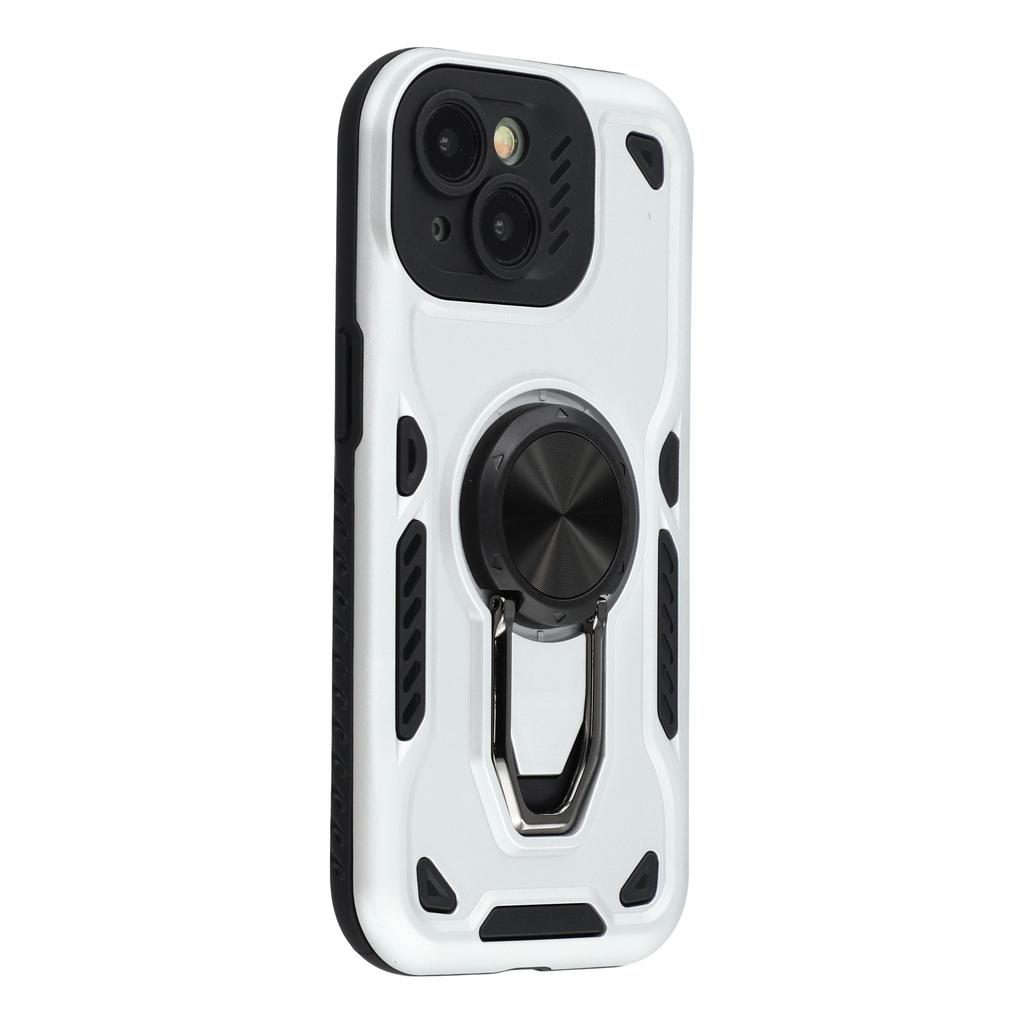 For iPhone 13 Mini Case with Kickstand Shockproof TPU+PC Phone Back Cover