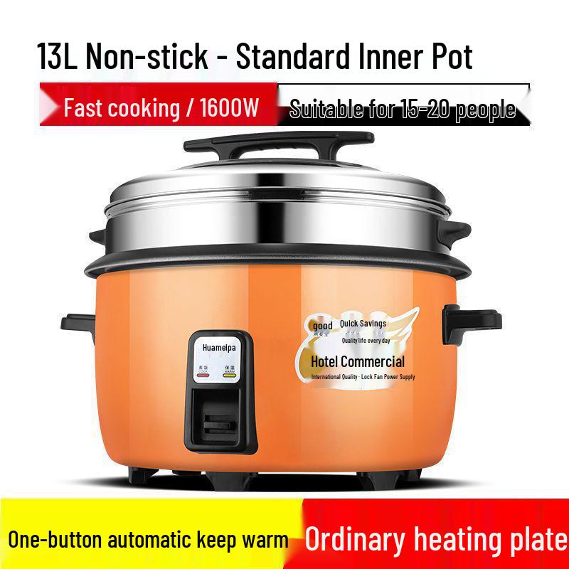Duży Garnek do Gotowania Ryżu do Stołówki/Hotelu: 4L, 6L, 8L, 10L, 13L, 18L, 23L, 28L, 36L