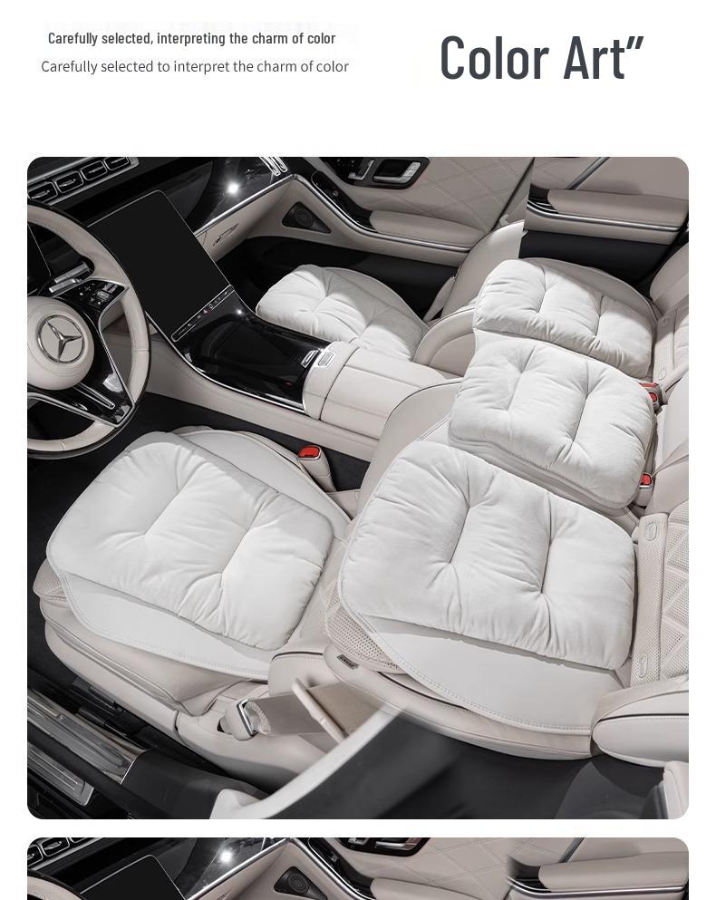High-End Plush Heated Car Seat Cushion for Autumn and Winter