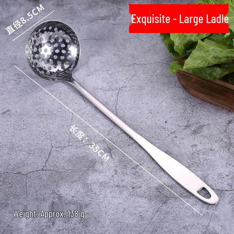 Stainless Steel Soup Ladle and Colander Holder Stand for Restaurants
