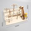 Electrical 3D Wooden Puzzle Marble Run Model Building Kits Self Assembly Toy DIY Roller Coaster