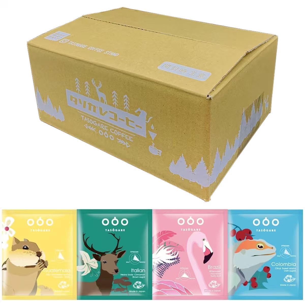 

TASOGARE World Roast Drip Coffee - Enjoy coffee like you re traveling the world - 4 flavors, 8g x 40 bags