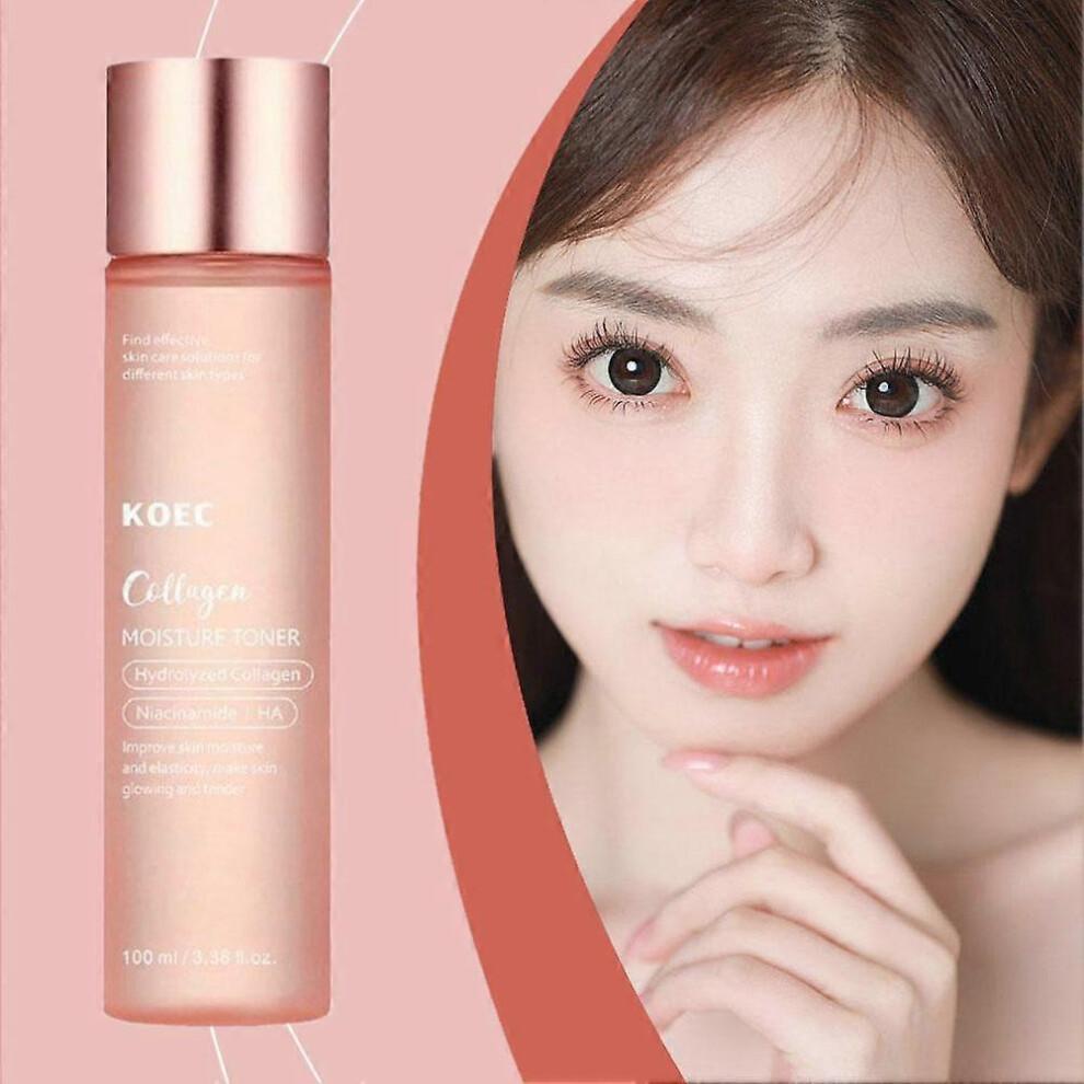Collagen Toner 100ml Refines Skin Minimizes Pores Brightens Tone Hydrates And Smoothes for Sensitive Skin Enhances Skincare Absorption