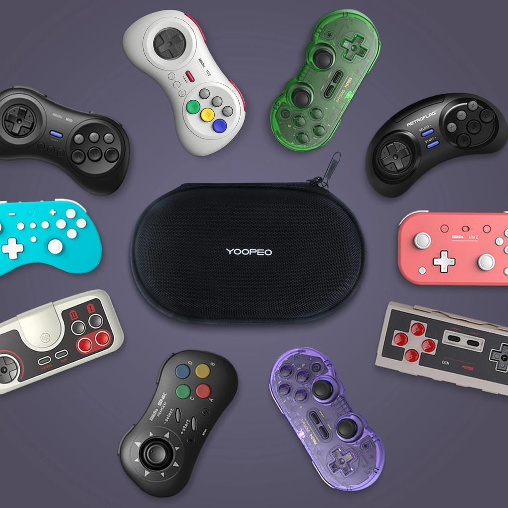 Gamepad Storage Box Protective Cover Hard Case Portable Bag Carrying Case for SF30 PRO SNES SFC Controller