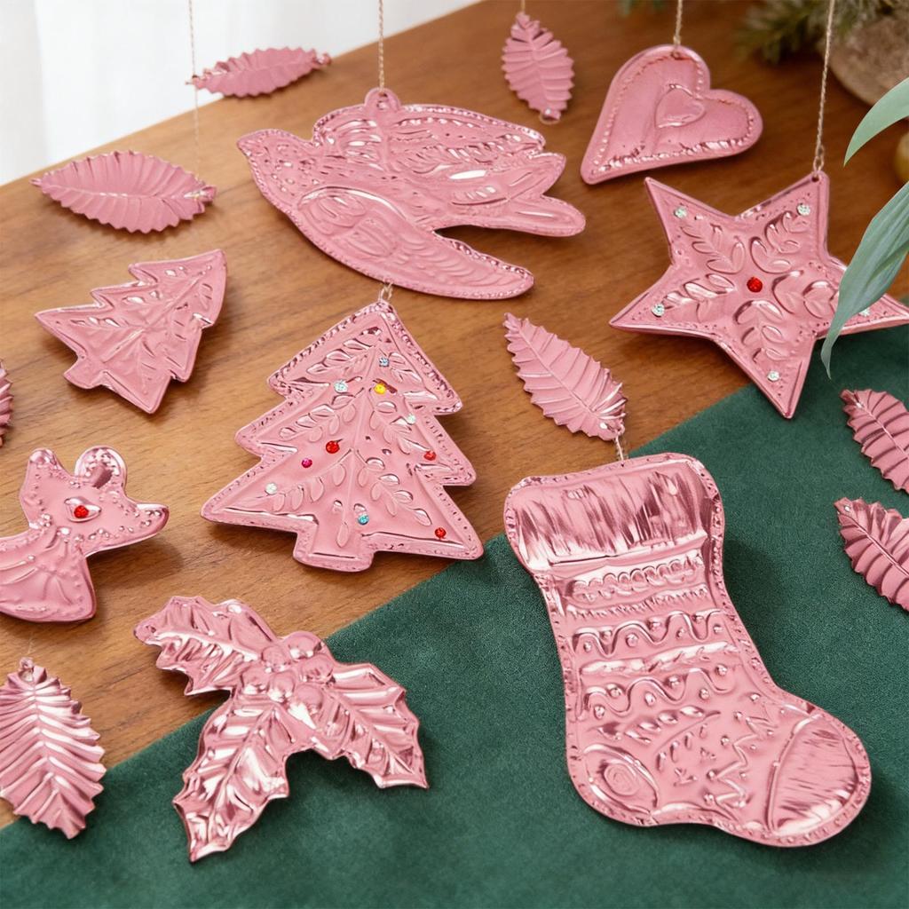 Embossing Aluminum Foil Paper Sheets 8Pcs/set Handmade Decorative Metal Foil Sheets Holiday Art Project For Crafting