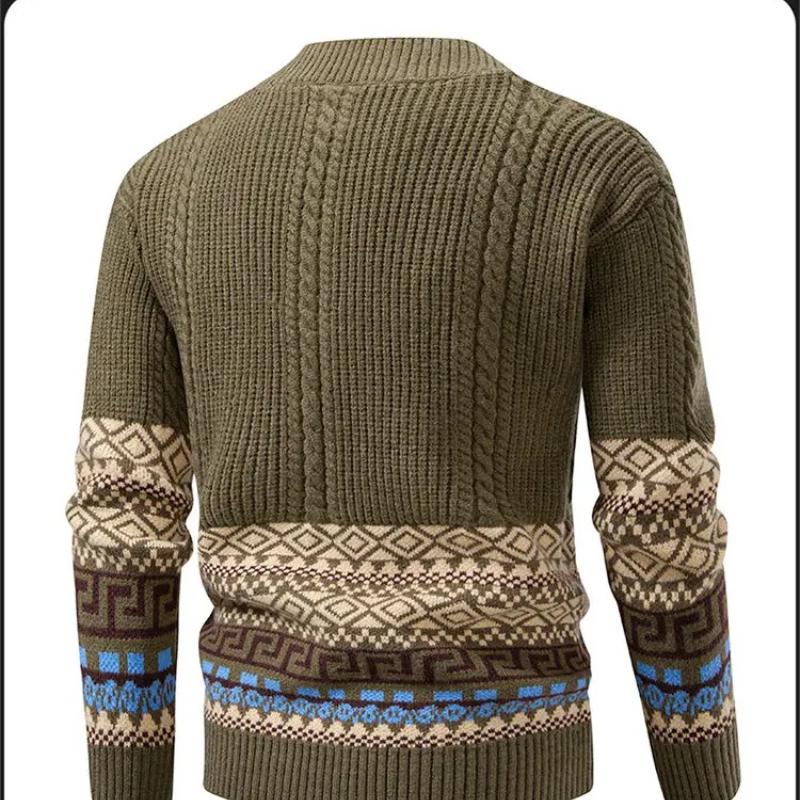 Autumn Winter 2025 Cardigan Sweaters for Men Jumper Warm Sueter Masculino Vintage Christmas Man Luxury Knitted Sweater Coats 4XL