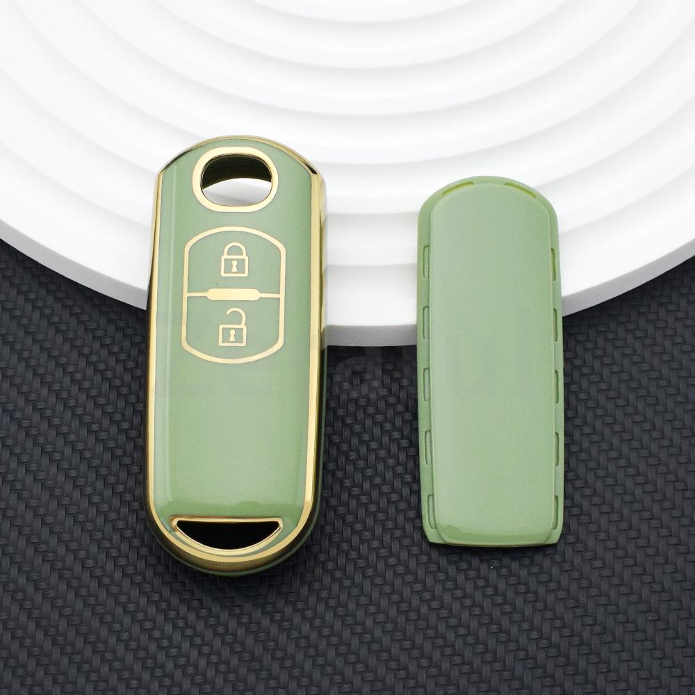 Shell Fob Holder For Mazda 2 3 6 Atenza Axela Demio Cx-5 Cx5 Cx-3 Cx7 Cx-9 2 Buttons Tpu Car Remote Key Case Cover Accessories