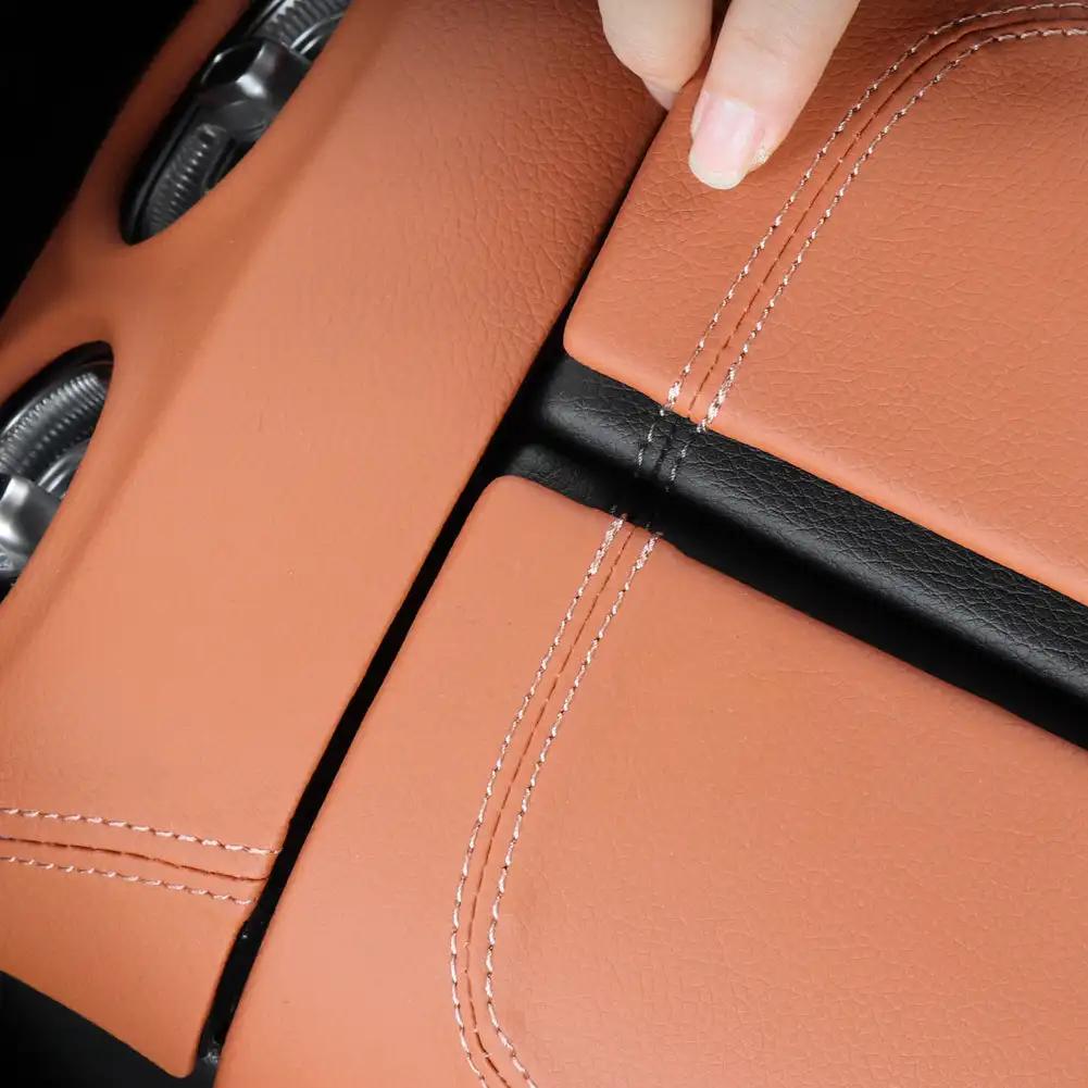 2 buc. Acoperire panou piele cotieră centrală auto Accesorii interioare panou cutie cotieră Pentru Mercedes Benz C260L GLC300L 2022 2023