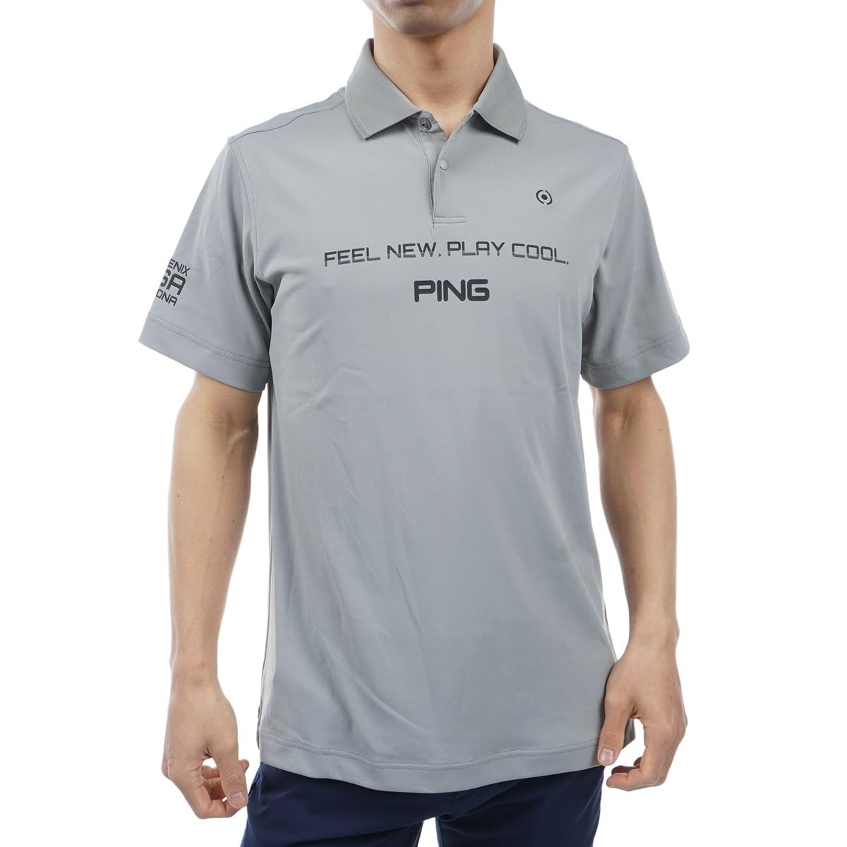 

Short Sleeve Polo Shirt Lightweight and Quick Golf 3L [Pin Apparel] Men s (Sarai Tech Drying) / / 621-4160309 020_Gray