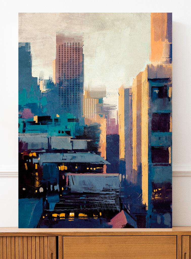 Canvas Painting Metropolis Metropolis Street Art