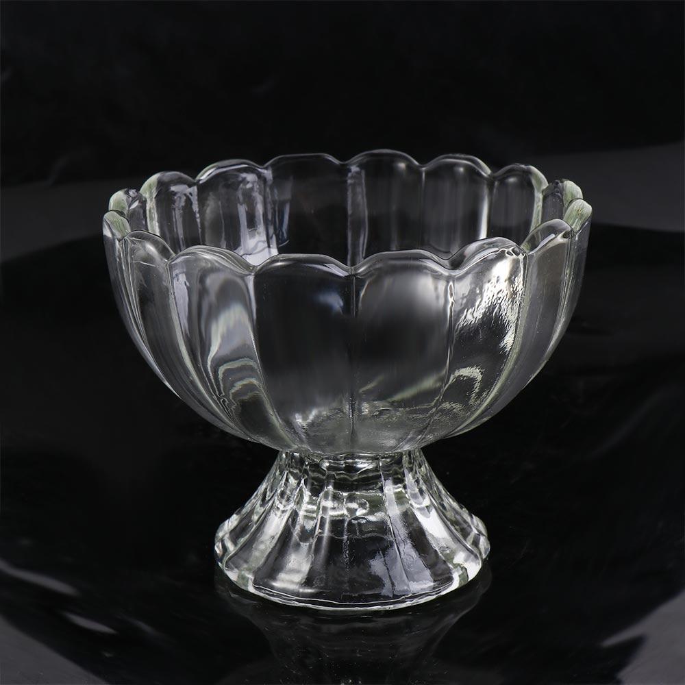 Flowers Shape Cocktail Glass Thickened Goblet Dessert Cup Pudding Cups  Summer