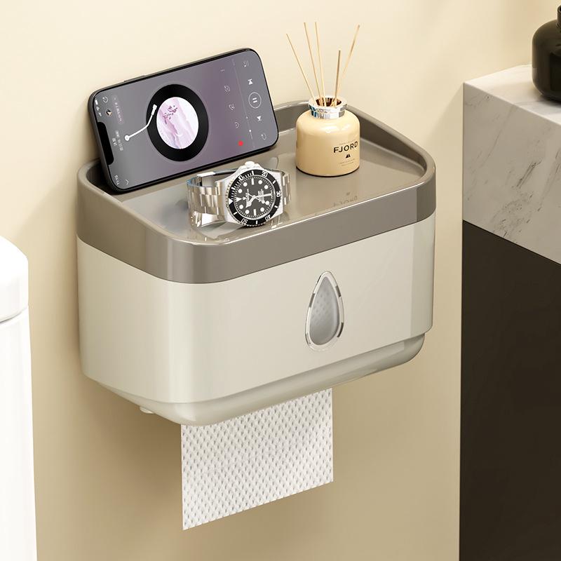 Wall-Mounted Waterproof & Dustproof Tissue & Towel Storage Box