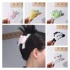 Doll Plush Panda Hair Claw Rabbit Winter Cross Hair Clip Cute Animal Shark Clip  Ladies/Girls
