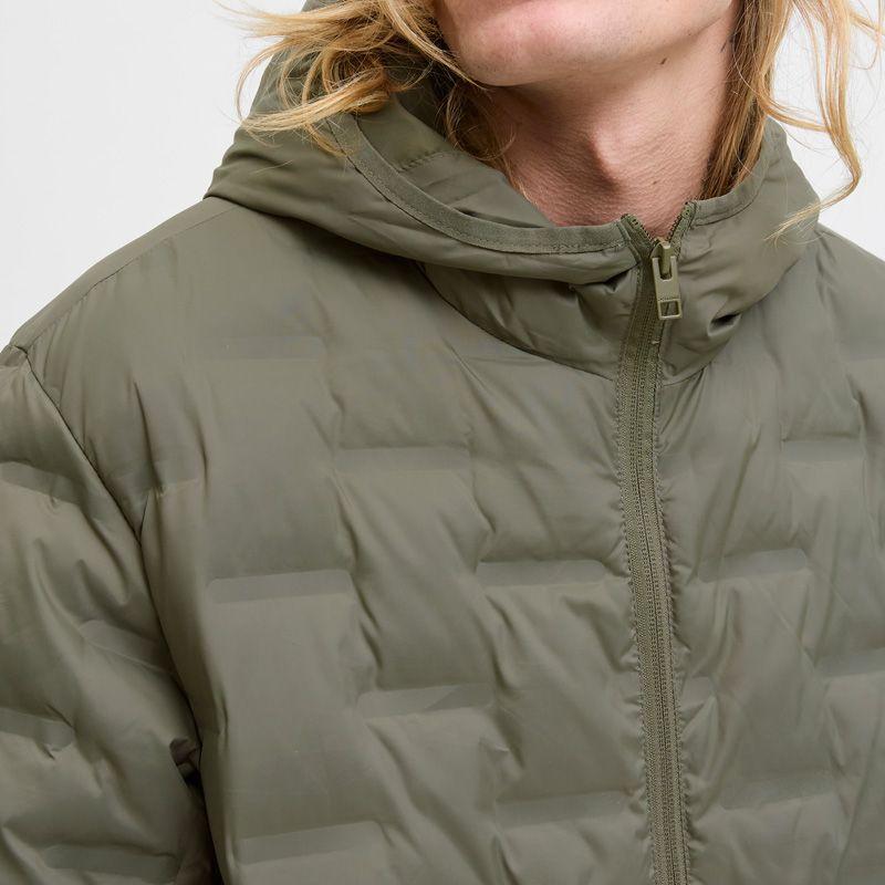 Haston Textured Windbreaker with Olive-colored Hood Men JACK & JONES