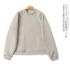 Orders Exported to Japan Air Layer Plus size Hoodie Men's and Women's Same Style Autumn New round Neck Pullover Long sleeve Solid Stretch 32342