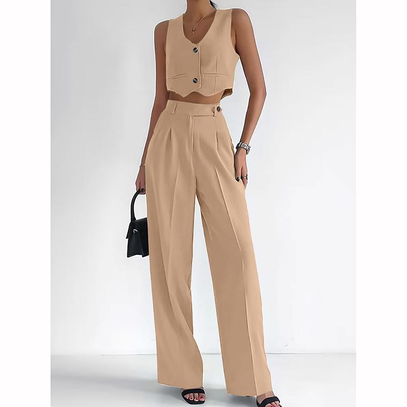 Fashion Casual Vest Suit Women's Blazer Sets