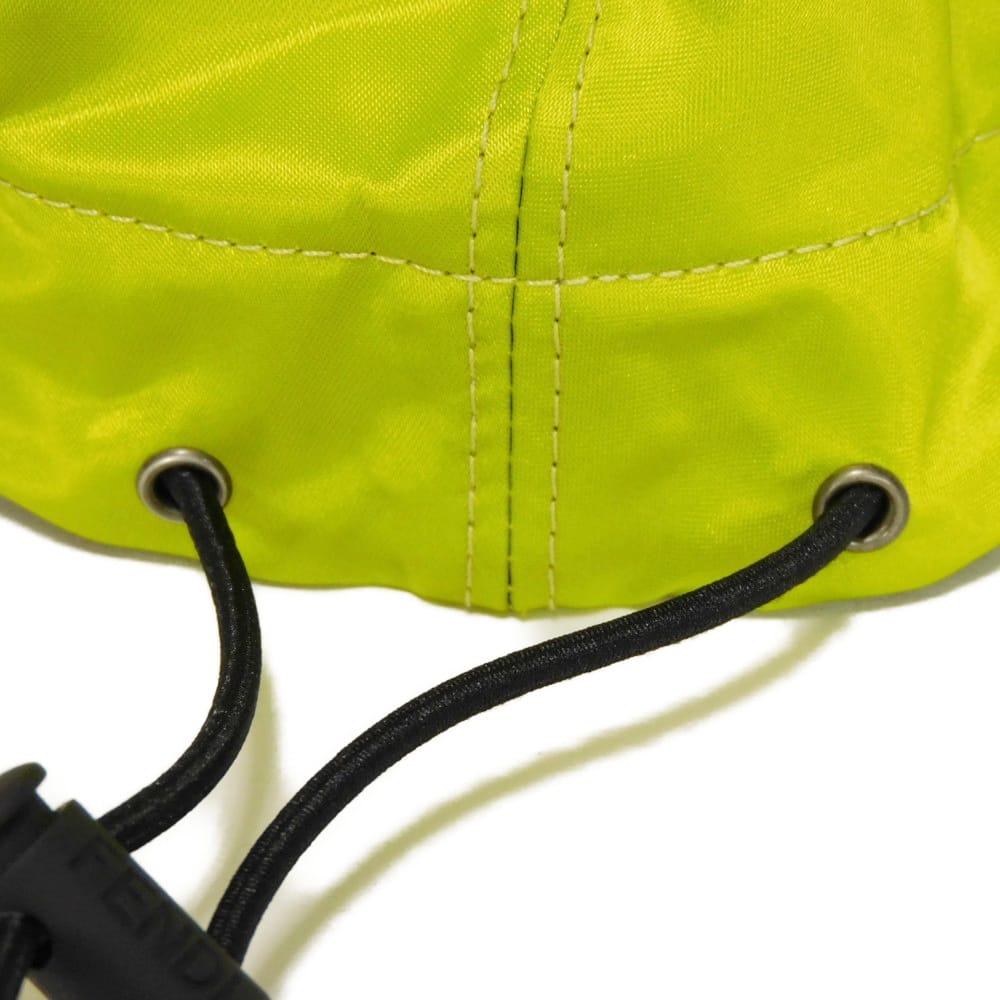 Used 11491 Baguette Pouch Baseball Cap FXQ934 ANBA F0L89 7919 Jet Acid Green TU 22.8" FF Logo Nylon Wasabi Men's from