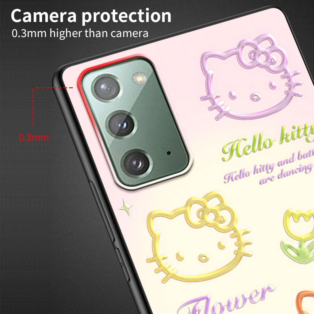 Hello Kitty Lovely Case for Samsung Galaxy Note 20 Ultra 10 Plus 9 8 TPU Phone Cover Note 10 Lite Black Soft Shell Funda Capa