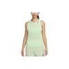 Nike Aeroswift Solid Logo Round Neck Running Vest Women tops Steam-Green FN2504-376