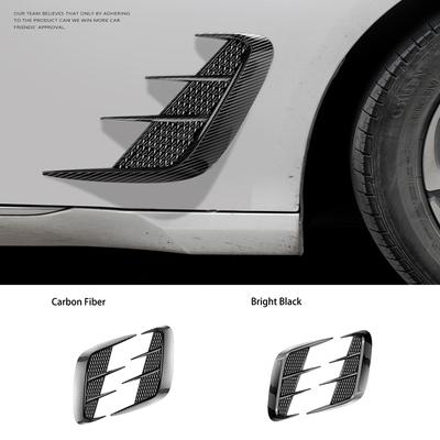 2 Piezas Pegatina PTU para Coche Ventilación Aleta Lateral Universal Tabla de Hoja Decorada con Material ABS Accesorios para Coche