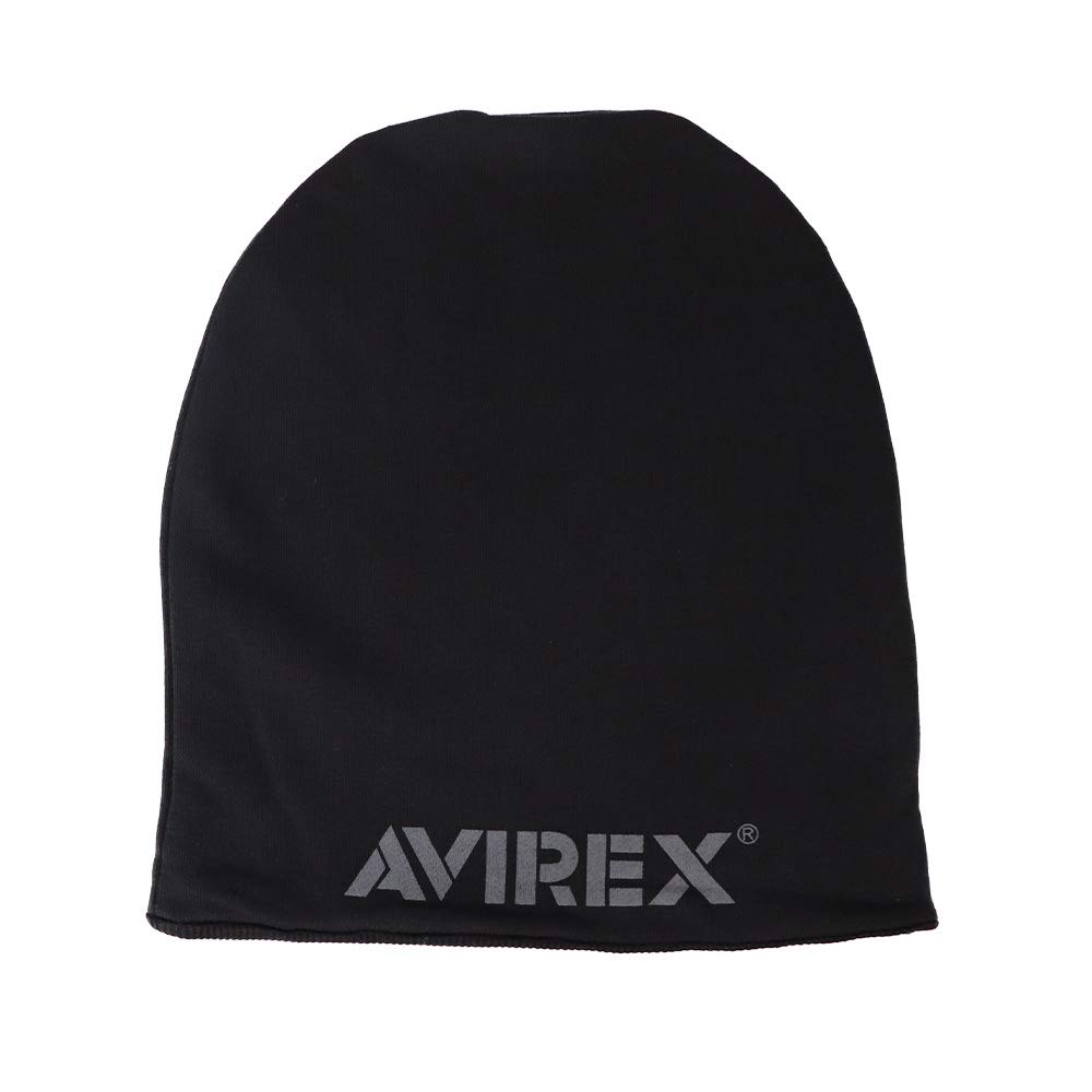 Avirex AX REVERSIBLE SWEAT Military Reversible Knit Black CAP, Men s Cap, чёрный