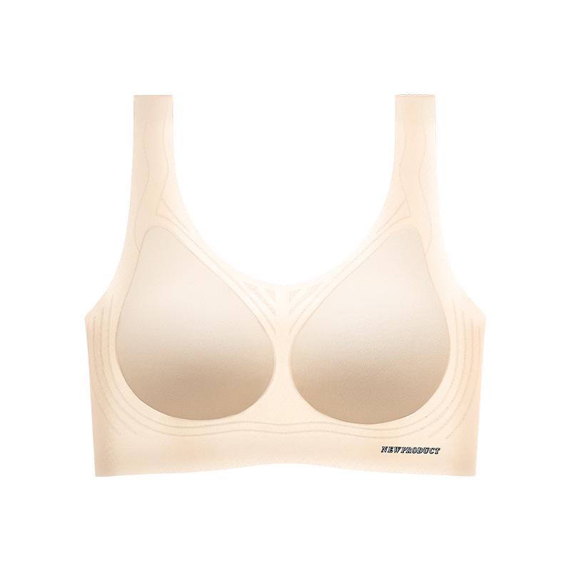 

Бесшовный женский спортивный бюстгальтер: Тонкий, Сборчатый, Без косточек, Фиксированные чашки, Красивая спинка, Жилетный стиль для маленькой груди 2XL (40/90ABC)