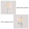 Angel Wall Lamp, 220V Kinkiet for Kids Room, Single Night Lamp Night Lamp, White Kinkiet Distribution Light Source