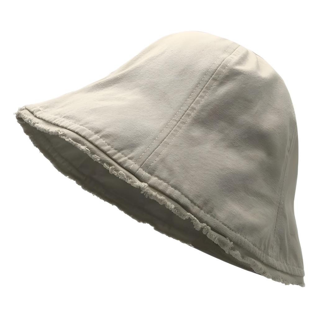 Fisherman's hat 24 new trendy spring plain face atmosphere female versatile not picky face small dome basin hat